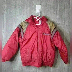 Youth Boys NFL Tampa Bay Bucaneers puffy jackey size XL(14-16).